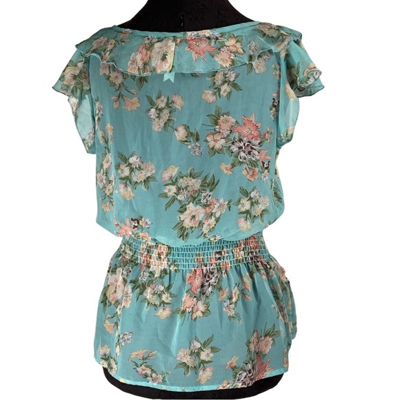 MIXAGE - Sheer Ruffled Top (M) - Picture 5 of 7